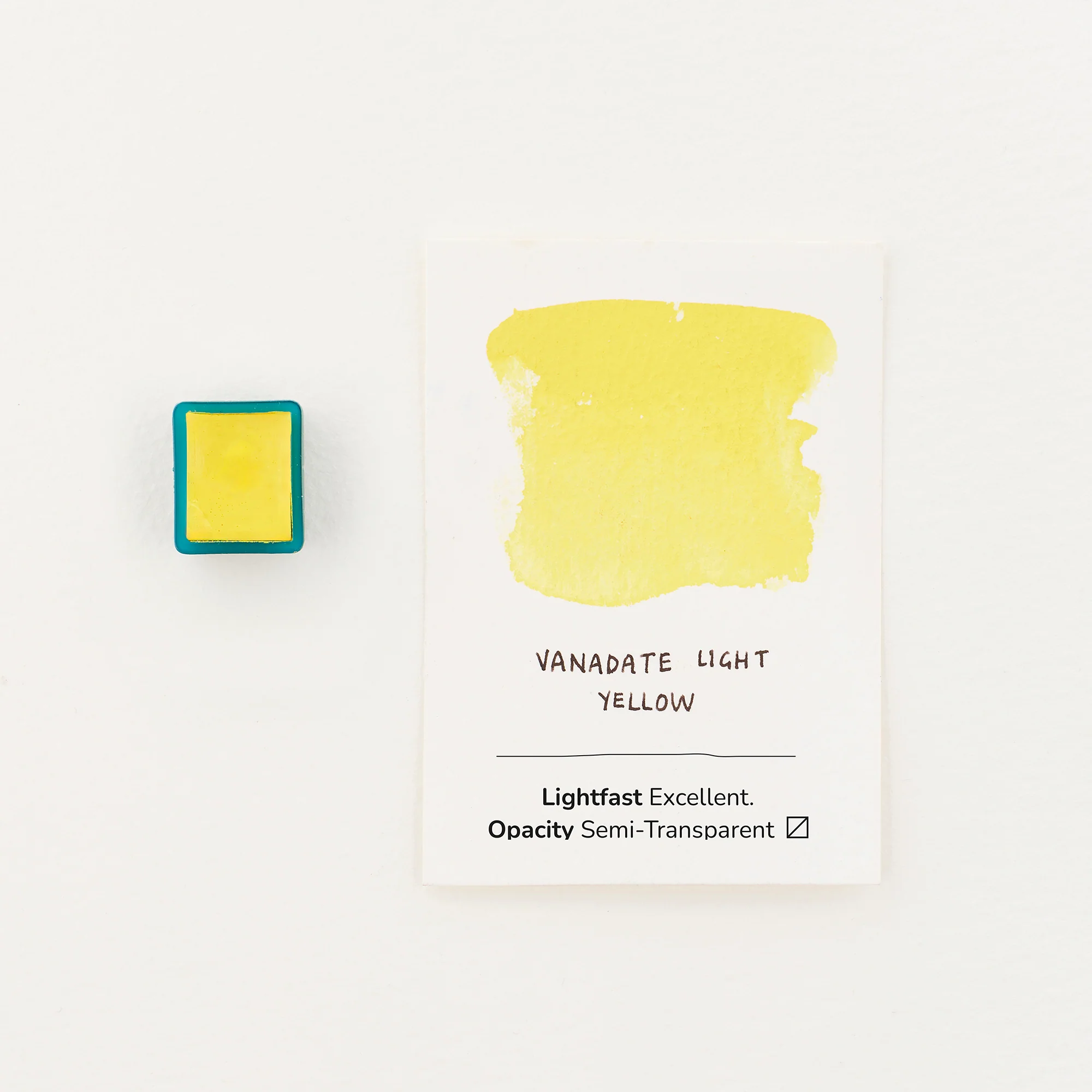 Watercolour Half Pan - Vanadate Light Yellow